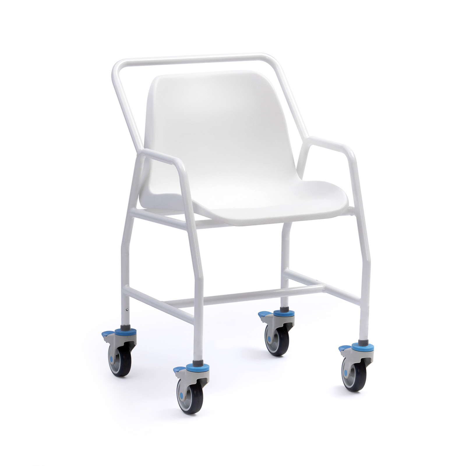 Featured image for “Hallaton Mobile Shower Chair – Fixed Height, 4 Brakes”