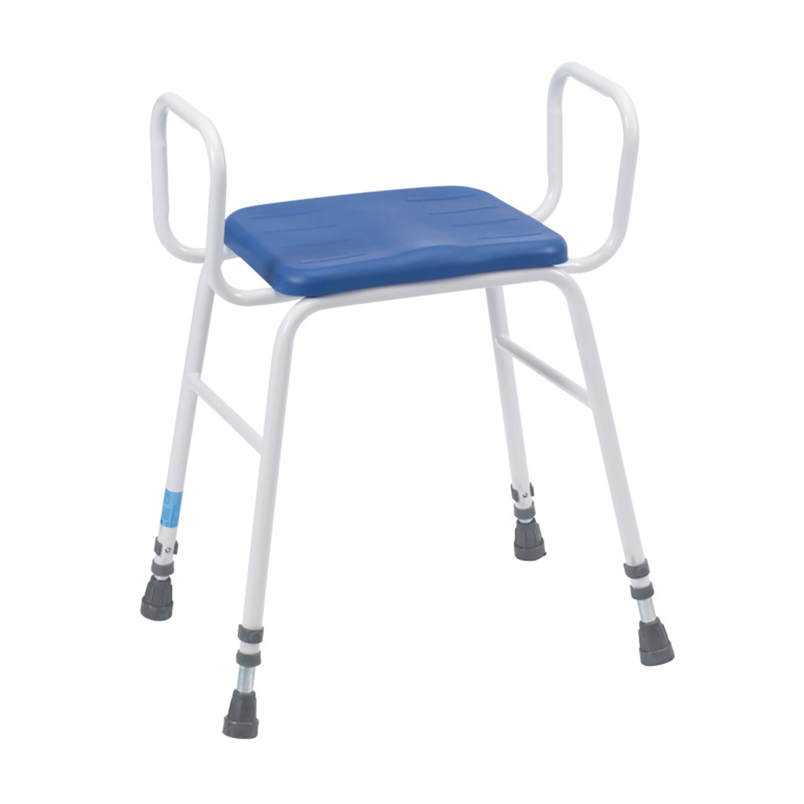 Featured image for “Perching Stool – PU Seat and Tubular Armrests”