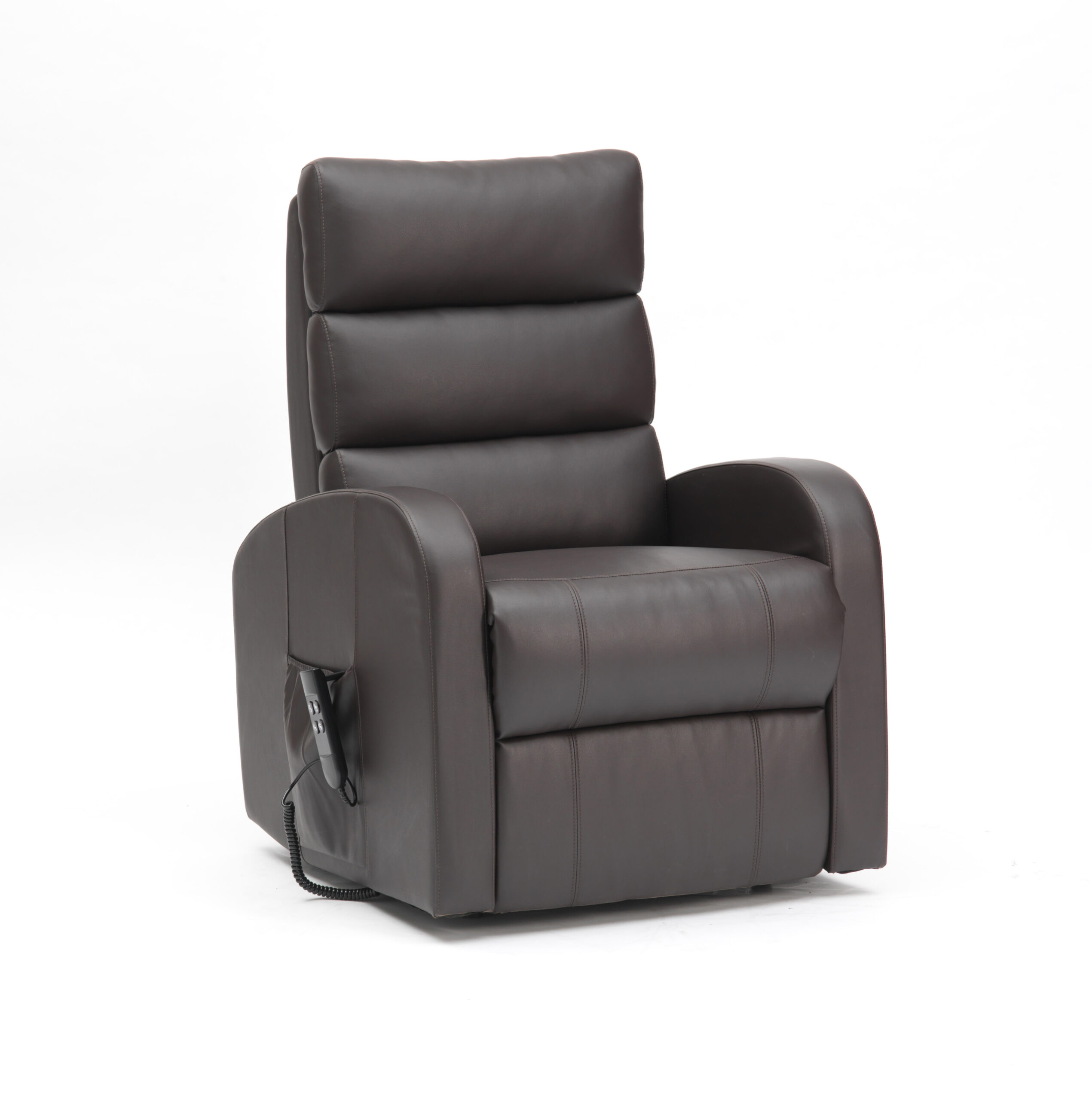 Featured image for “Three Tier Back PU Single Motor Riser Recliner in Brown”